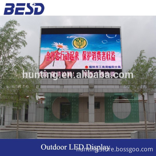 new tecnology big outdoor advertising screen used p20 led diaplay full color made in china BESD LED